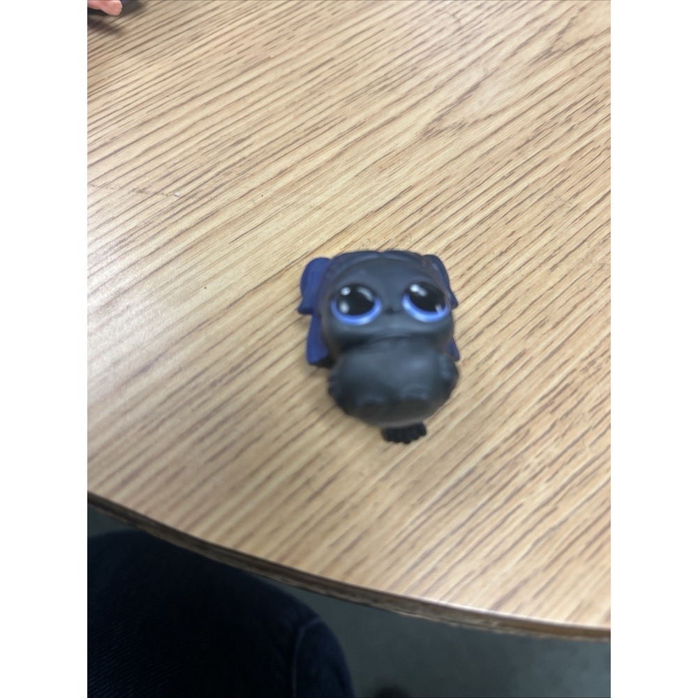 LOL SURPRISE PET BLACK OWL WITH BLACK AND BLUE HAIR 1"